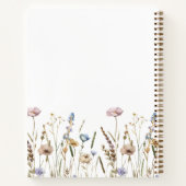 Carnet Notes de feuillet Fleur sauvage de champ aquarelle (Dos)