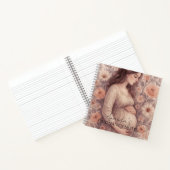Carnet Notes de grossesse, femme enceinte blanche (Intérieur)