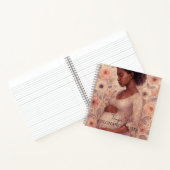 Carnet Notes de grossesse, femme enceinte noire (Intérieur)