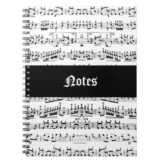 Carnet Notes de musique (Devant)