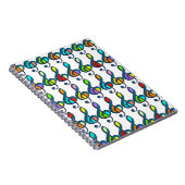 Carnet notes de musique clave de couleur motif (Côté Droit)