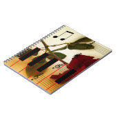 Carnet Notes de musique Clavier Red Rose Blossom Destiny (Côté gauche)
