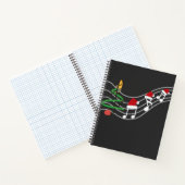 Carnet Notes de musique de Noël Santa Hat Treble Clef (Intérieur)