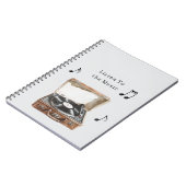 Carnet Notes de musique de platine tourne-disque (Côté gauche)