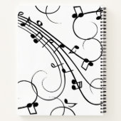 Carnet Notes de musique fantaisie (Dos)