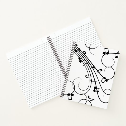 Carnet Notes de musique fantaisie (Intérieur)