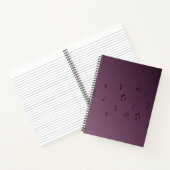 Carnet Notes de Musique Mauve Ombre Foncé (Intérieur)
