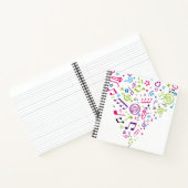 Carnet notes de musique motif (Intérieur)