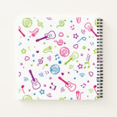 Carnet notes de musique motif (Dos)