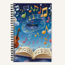Notes de musique nom personnalisé