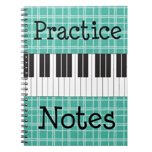 Carnet Notes de pratique en matière de musique de piano (Devant)