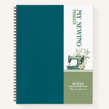Notes de projet de couture Turquoises