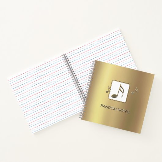 Carnet NOTES DE RANDOM Avérées Seizième Notes Gold Journa (Intérieur)