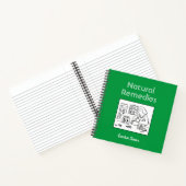 Carnet Notes de remèdes à base de plantes avec nom (Intérieur)