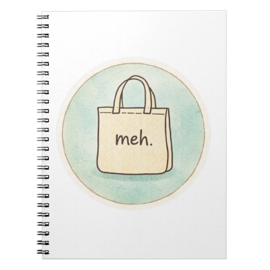 Carnet Notes de sac fourre-tout Meh Shopping (Devant)
