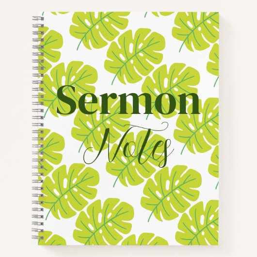 Carnet Notes de sermon modernes (Devant)