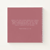 Carnet Notes de sermon rose Dusty moderne, mais premier J (Dos)