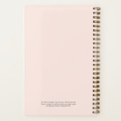 Carnet Notes de sermon Simple Minimal Blush Pink Calligra (Verso)