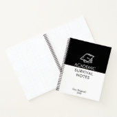 Carnet Notes de survie académique – Note d'étude drôle d' (Intérieur)