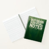 Carnet Notes de survie en plein air – Fond forestier (Intérieur)