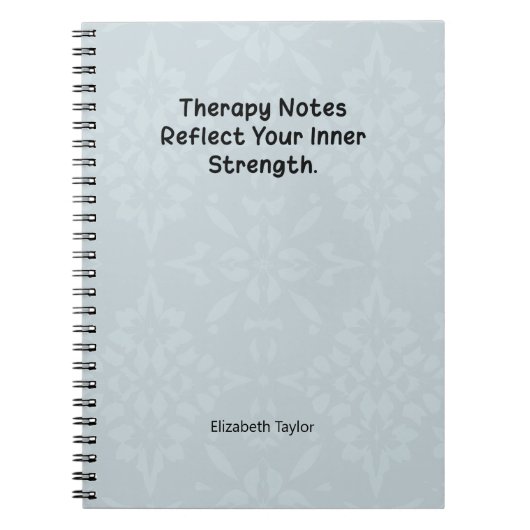 Carnet Notes de thérapie reflètent votre force intérieure (Devant)