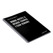 Carnet Notes de travail et autres choses Citation amusant (Côté Droit)