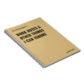 Carnet Notes de travail et autres citations drôles (Côté Droit)