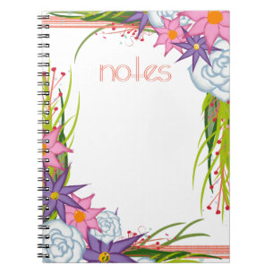 Carnet Notes d'écrasement de corail grandes