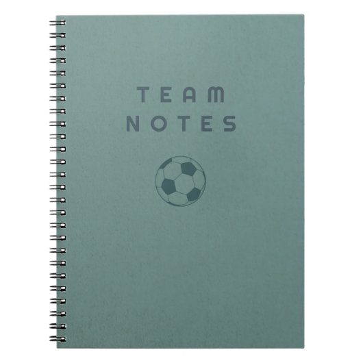 Carnet Notes d'équipe - Football (Devant)