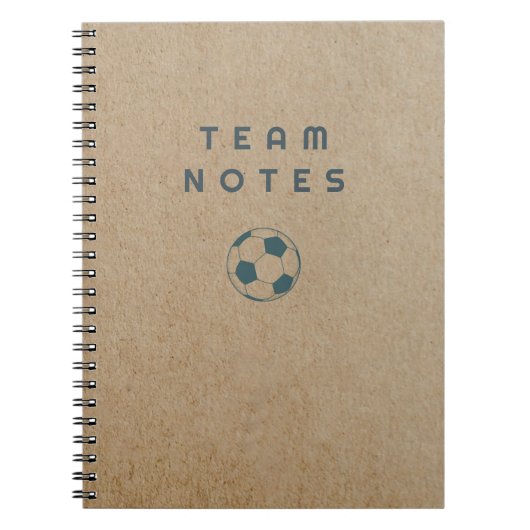 Carnet Notes d'équipe - Football (Devant)