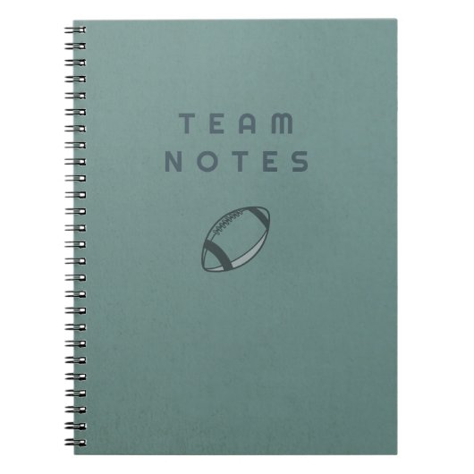 Carnet Notes d'équipe - Football américain (Devant)