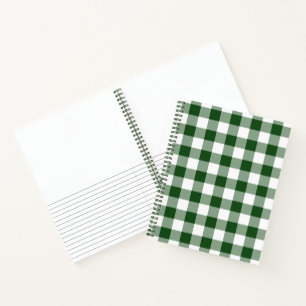 Carnet Notes d'esquisse de couleur verte et blanche vérif