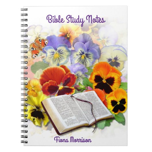 Carnet Notes d'étude sur la Bible de Pansy et de Papillon (Devant)