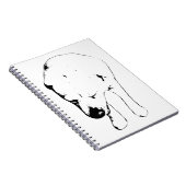 Carnet Notes d'hiver pour Labrador Muse (Côté Droit)