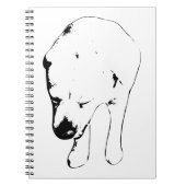 Carnet Notes d'hiver pour Labrador Muse (Devant)