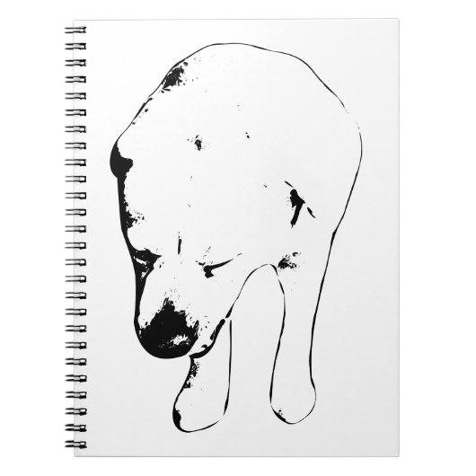 Carnet Notes d'hiver pour Labrador Muse (Devant)