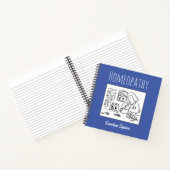Carnet Notes d'homéopathie avec le nom du destinataire (Intérieur)