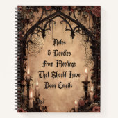 Carnet Notes & Doodles Dark Gothic (Devant)