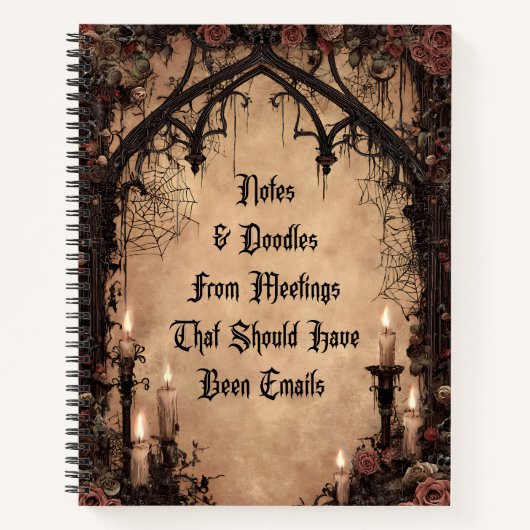 Carnet Notes & Doodles Dark Gothic (Devant)