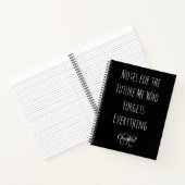 Carnet Notes drôles pour mon futur moi qui oublie (Intérieur)