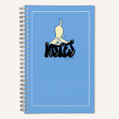 Carnet Notes du laboratoire jaune bleu personnalisé (Recto)