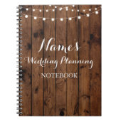 Carnet Notes en bois rustiques d'idées de planification (Devant)