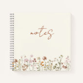 Carnet Notes fleurs sauvages Terracotta Bloom Garden (Devant)