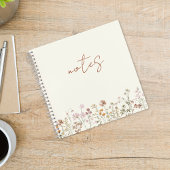 Carnet Notes fleurs sauvages Terracotta Bloom Garden