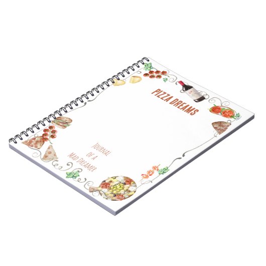 Carnet Notes from a Pizza Dream (Côté gauche)