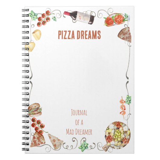Carnet Notes from a Pizza Dream (Devant)