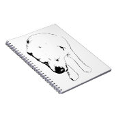 Carnet Notes hivernales avec muse de laboratoire graphiqu (Côté Droit)