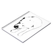 Carnet Notes hivernales avec muse de laboratoire graphiqu (Côté gauche)