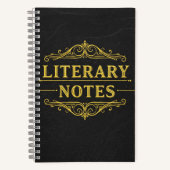 Carnet Notes littéraires - Dark Academia (Recto)
