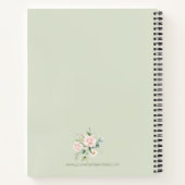 Carnet Notes Mariages de rose pâle (Dos)